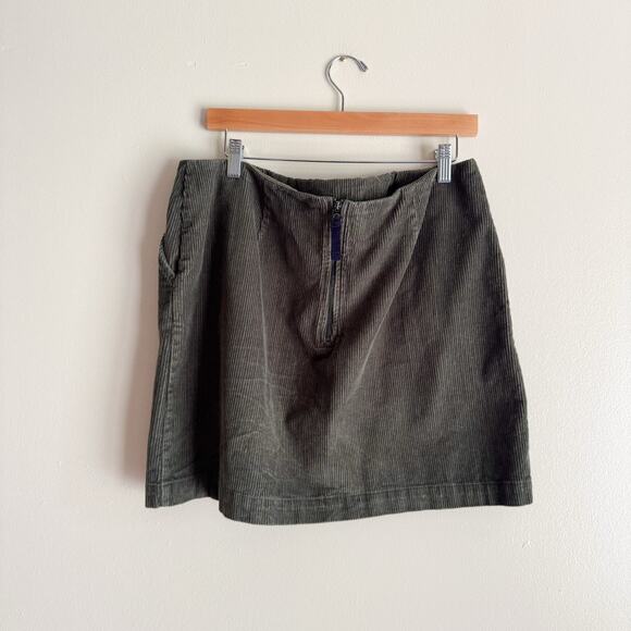 Joules Green Corduroy Mini Skirt - 12 - Picture 6 of 7